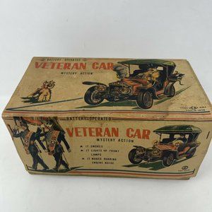 Vintage Yonezawa Mystery Action Smoking Veteran Car Box Only *Box Only*